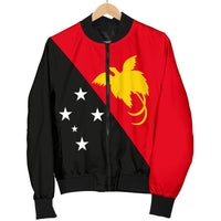 Papua New Guinea Flag Women's Bomber Jackets - Polynesian Pride