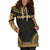 Hawaii Women's Hoodie Dress - Polynesian Gold Chief - Polynesian Pride