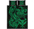 Hawaii Polynesian Quilt Bed Set - Green Kanaka Maoli Tentacle Plumeria - Polynesian Pride