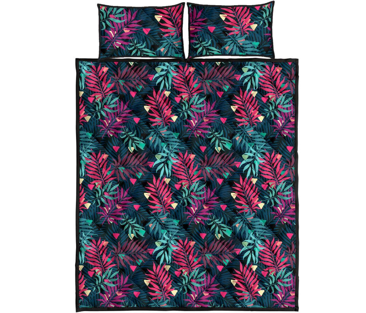 Tropical Pattern Quilt Bed Set Art - Polynesian Pride