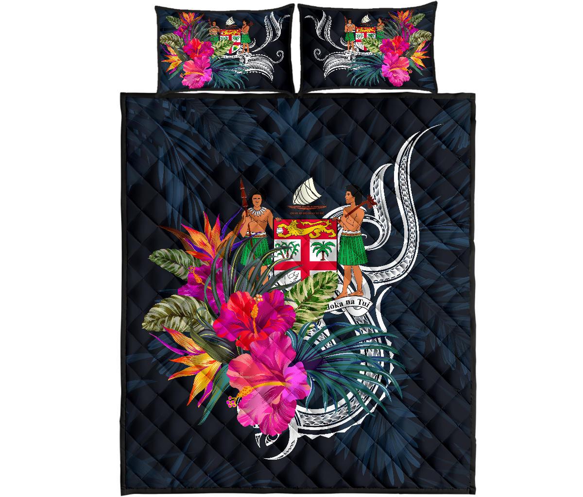Fiji Polynesian Quilt Bed Set - Tropical Flower - Polynesian Pride