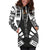 Vanuatu Hoodie Dress - Polynesian Tattoo Black - Polynesian Pride