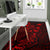 Tokelau Area Rugs Turtle Hibiscus Red - Polynesian Pride