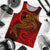 Fiji Men's Tank Top - Red Shark Polynesian Tattoo Red - Polynesian Pride