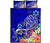 Tahiti Quilt Bed Set - Turtle Plumeria (Blue) - Polynesian Pride