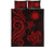 Nauru Quilt Bed Set - Red Tentacle Turtle - Polynesian Pride