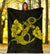 Anchor Yellow Poly Tribal Premium Blanket - Polynesian Pride