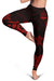 Vanuatu Women's Leggings - Red Tentacle Turtle - Polynesian Pride