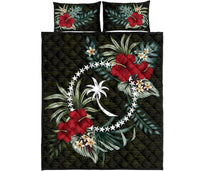 Chuuk Polynesian Quilt Bed Set - Special Hibiscus - Polynesian Pride