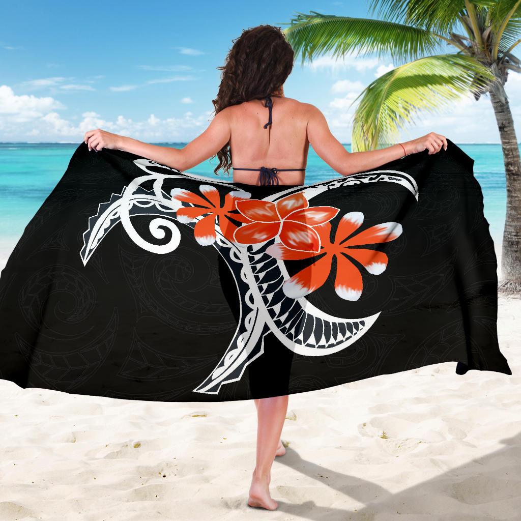 Plumeria Polynesia Orange Sarong - Polynesian Pride