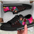 Hawaii Low Top Shoe - Kanaka Maoli With Hibiscus On Polynesian Patterns (RED) - Polynesian Pride