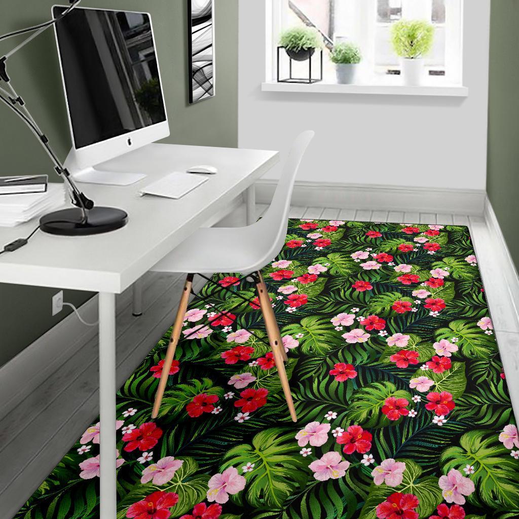 Tropical Flower Mix Rug - Polynesian Pride
