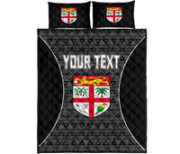 Fiji Custom Personalised Quilt Bed Sets - Tapa Pattern Sport Style - Polynesian Pride