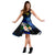 Polynesian Hawaii Midi Dress - Turtle With Plumeria Flowers - Polynesian Pride