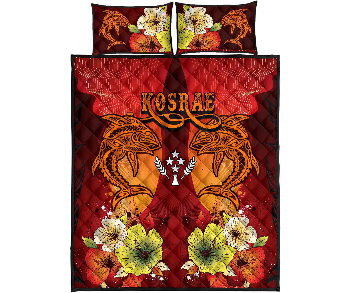 Kosrae Quilt Bed Sets - Tribal Tuna Fish - Polynesian Pride
