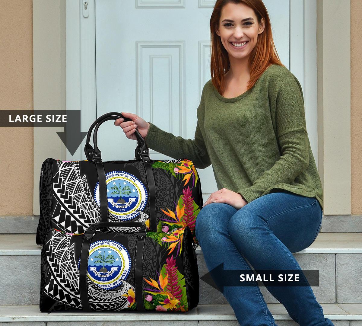 Federated States of Micronesia Travel Bag - Seal Spiral Polynesian Patterns - Polynesian Pride