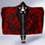 Austral Islands Hooded Blanket - Polynesian Tattoo Red - Polynesian Pride