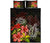 Hawaii Turtle Hibiscus Tree Quilt Bed Set Black - Polynesian Pride