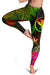 Polynesian Hawaii Kanaka Maoli Polynesian Women's Leggings - Hibiscus and Banana Leaves - Polynesian Pride