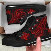 Kosrae High Top Shoes - Red Turtle - Polynesian Pride