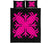 Hawaiian Quilt Bed Set Royal Pattern - Black And Pink - A2 Style - Polynesian Pride