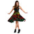 Tonga Polynesian Midi Dress - Turtle Hibiscus Reggae - Polynesian Pride