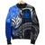 Samoa Men's Bomber Jacket - Samoa Seal Wave Style (Blue) - Polynesian Pride