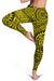 Polynesian Maori Lauhala Yellow Hawaii Women's Leggings AH - Polynesian Pride