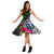 Northern Mariana Islands Midi Dress - Turtle Plumeria Banana Leaf - Polynesian Pride