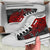 Tahiti Polynesian High Top Shoes - Red Turtle Hibiscus Flowing - Polynesian Pride