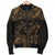 Hawaii Polynesian Men's Bomber Jacket - Gold Sea Turtle Black - Gold - Polynesian Pride