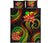 American Samoa Polynesian Quilt Bed Set - Reggae Plumeria - Polynesian Pride