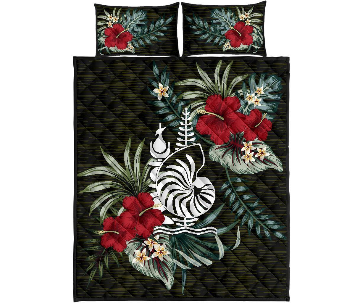 New Caledonia Polynesian Quilt Bed Set - Special Hibiscus - Polynesian Pride