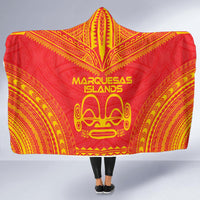 Marquesas Islands Flag Polynesian Chief Hooded Blanket - Polynesian Pride