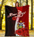 Solomon Islands Polynesian Custom Personalised Premium Blanket - Coat Of Arm With Hibiscus - Polynesian Pride