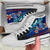 New Caledonia Custom Personalised High Top Shoes Blue - Vintage Tribal Mountain - Polynesian Pride