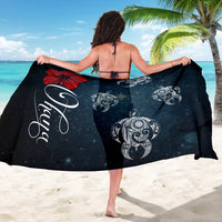 Hawaii Ohana Turtle Hibiscus Galaxy Sarong - Polynesian Pride