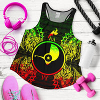 Yap Polynesian Women Tank Top Map Reggae - Polynesian Pride