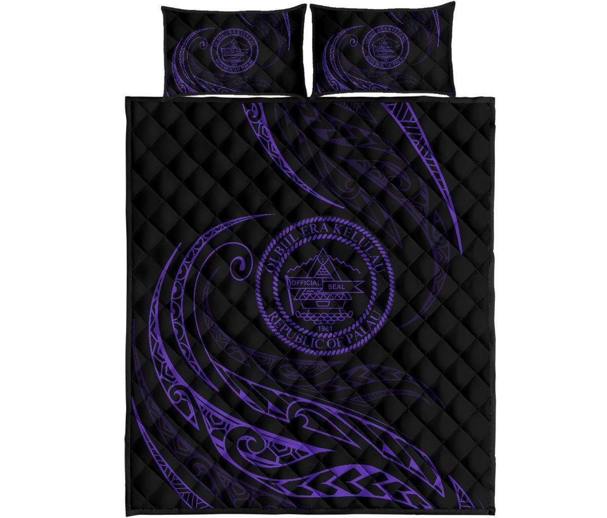 Palau Quilt Bed Set - Purple - Frida Style Purple - Polynesian Pride