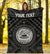 American Samoa Personalised Premium Blanket - Seal In Polynesian Tattoo Style ( Black) - Polynesian Pride