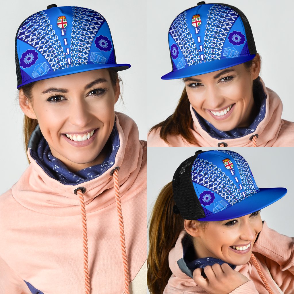 Fiji Drua Hat Tapa - Polynesian Pride