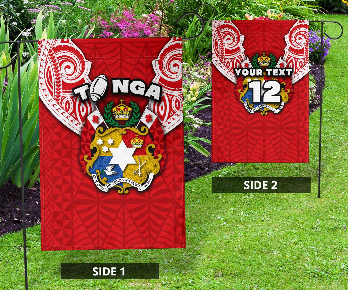 (Custom Personalised) Tonga Rugby Flag Royal Style - Polynesian Pride