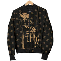 Hawaii King Kanaka Maoli Golden Men's Bomber Jacket - Polynesian Pride