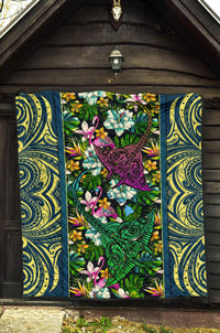 Hawaii Manta Ray Tropical Polynesian Premium Quilt - Pure Style - Polynesian Pride