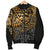 Guam Polynesian Bomber Jacket (Men) - Gold Turtle Flowing - Polynesian Pride