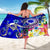 CNMI Sarong - Turtle Plumeria (Blue) - Polynesian Pride