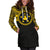 Austral Islands Women Hoodie Dress - Austral Islands Coat Of Arms Polynesian Gold Black - Polynesian Pride