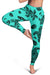 Polynesian Turtle Palm And Sea Pebbles Turquoise Hawaii Women's Leggings AH - Polynesian Pride