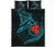 Hawaiian Polynesian Quilt Bed Set - Turquoise Kanaka Maoli & Manta Ray Turtle Tentacle - Polynesian Pride