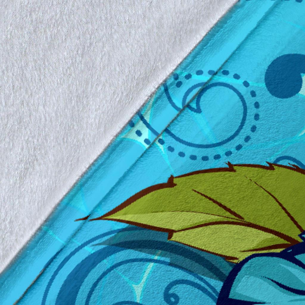 Ocean Hibiscus Premium Blanket - Polynesian Pride